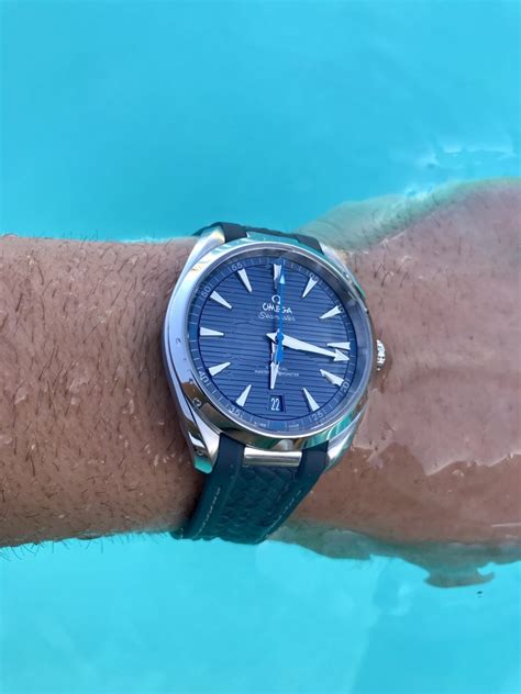 omega watch chlorine pool|Took the Aqua Terra swimming! .